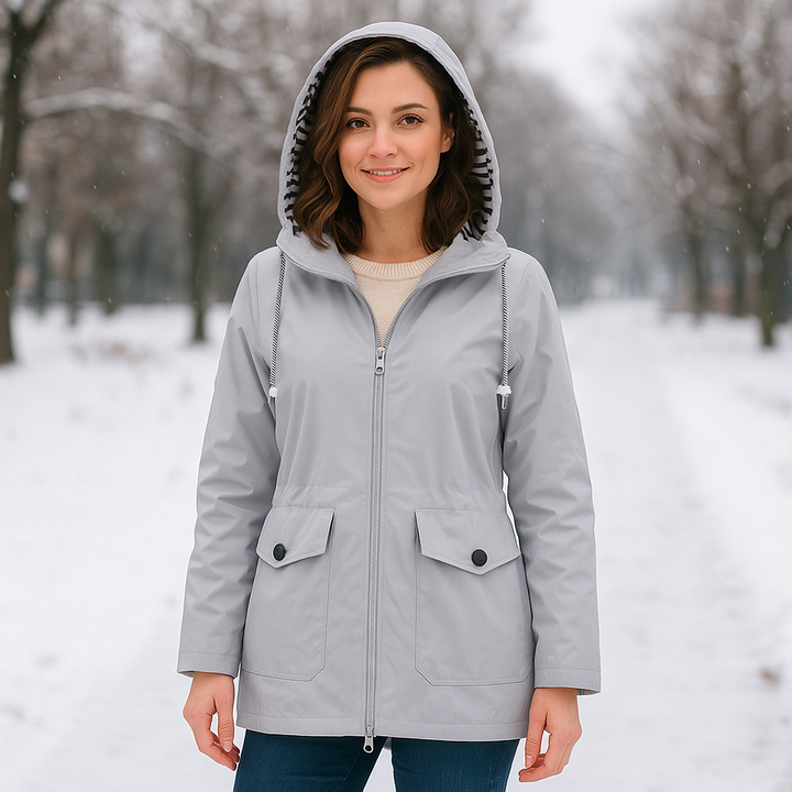 Drune | Wasserdichte Damenjacke mit verstellbarer Kapuze