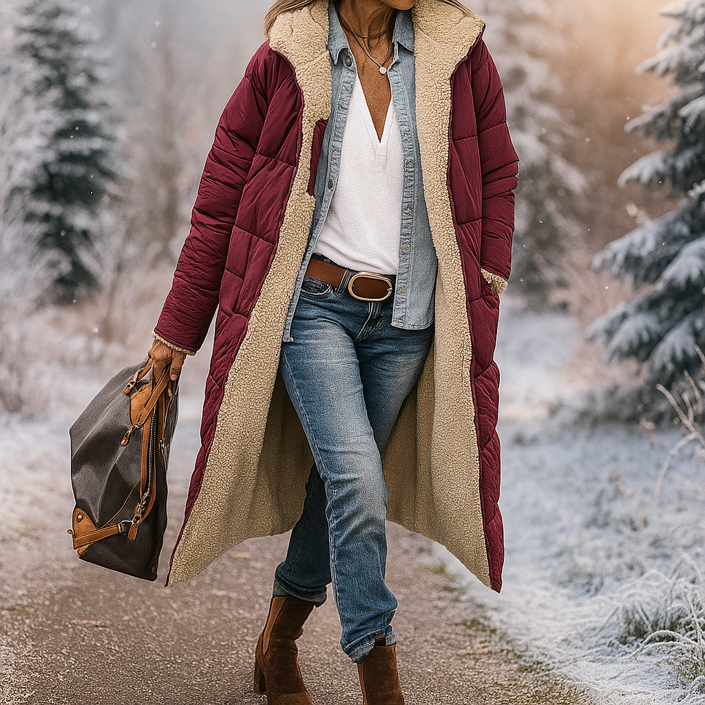 Drune | Lange gepolsterte Jacke mit warmem Futter