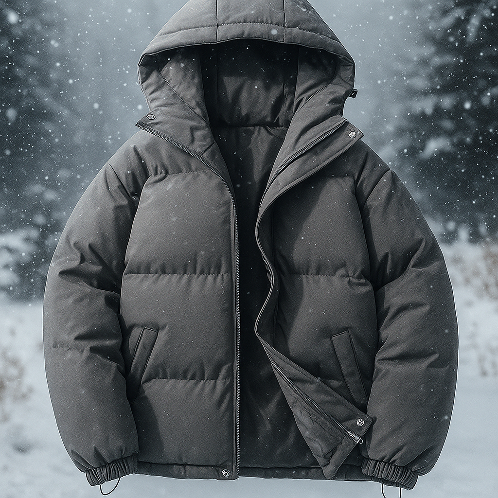 Drune | Kurze wattierte Jacke mit Kapuze