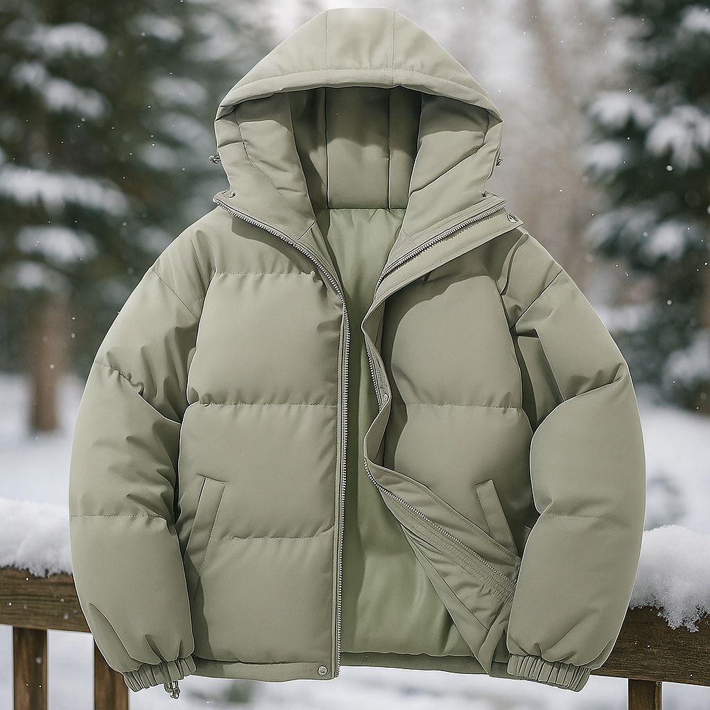 Drune | Kurze wattierte Jacke mit Kapuze