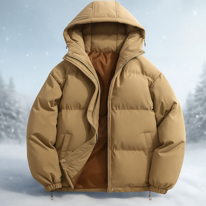 Drune | Kurze wattierte Jacke mit Kapuze