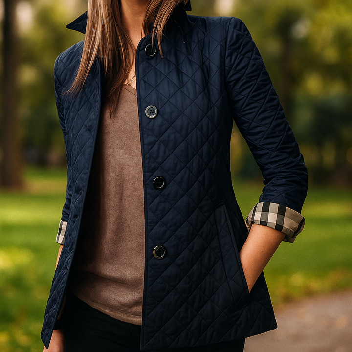 Drune | Gesteppt Damenjacke mit Knöpfen für