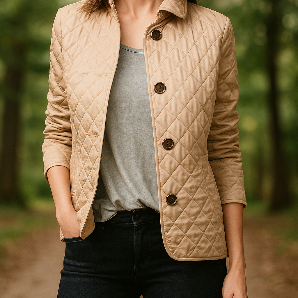 Drune | Gesteppt Damenjacke mit Knöpfen für
