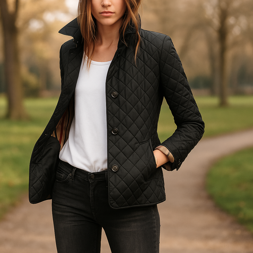 Drune | Gesteppt Damenjacke mit Knöpfen für