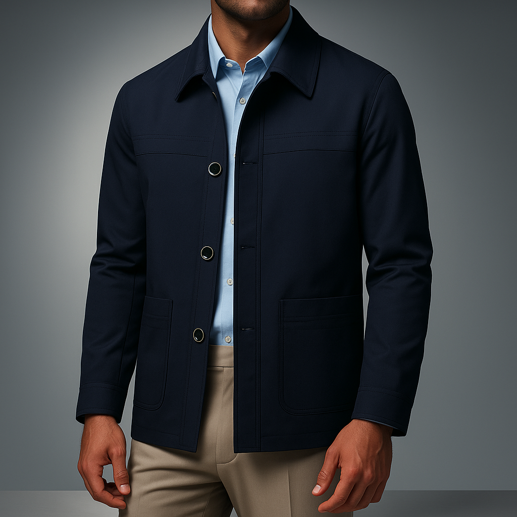 Drune | Freizeitjacke mit aufgesetzten Taschen und Knöpfen - Samuel