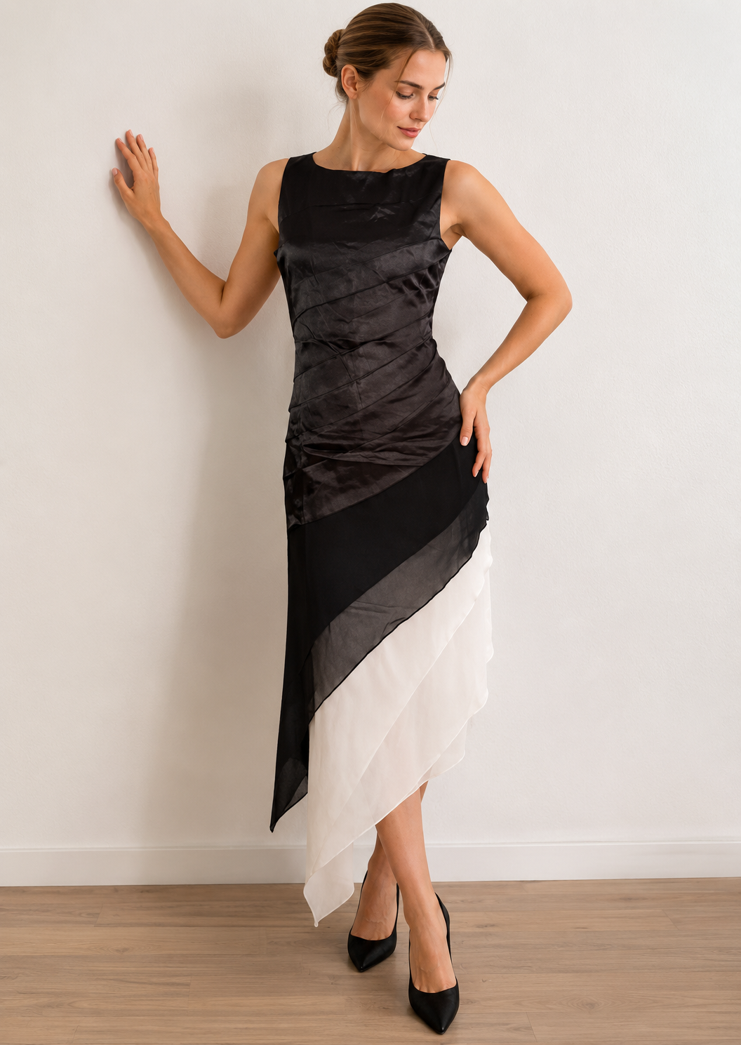 Drune – Elegantes mehrlagiges Ombre-Kleid