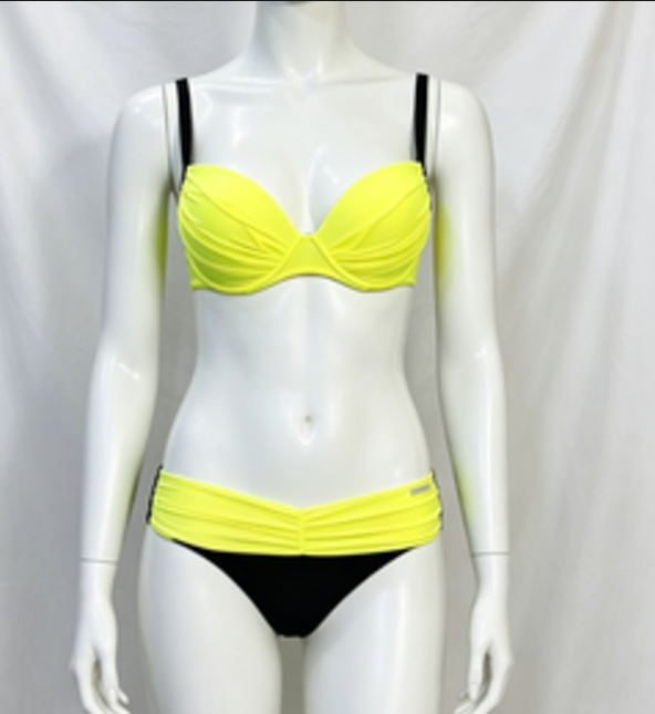 Damen Push-Up-Bikini mit verstellbaren Trägern und modischem Wickeldesign Drune