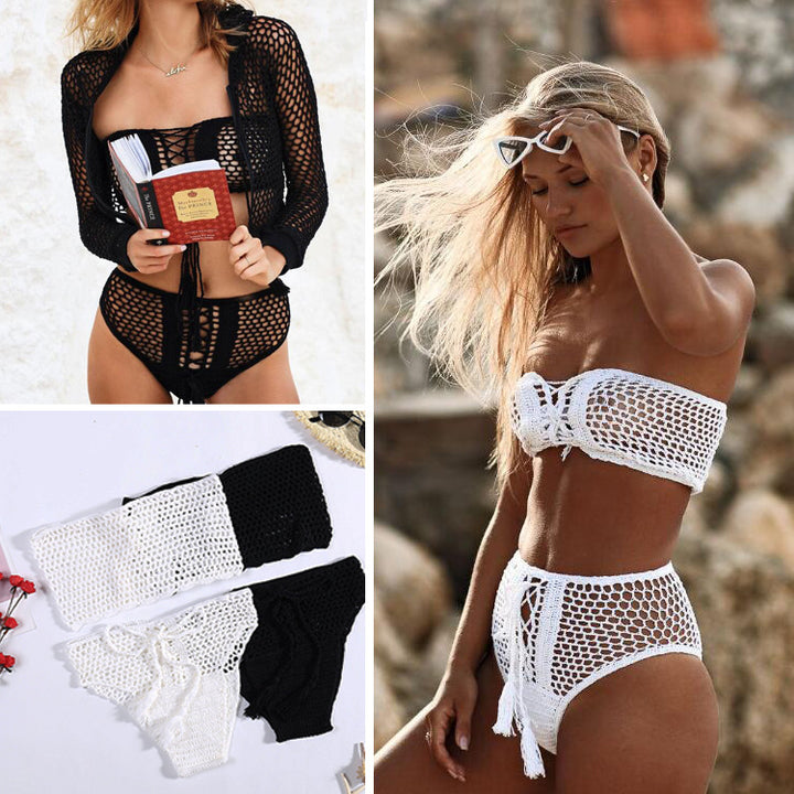 Damen Häkel-Bikini-Set mit attraktiven Akzenten Drune