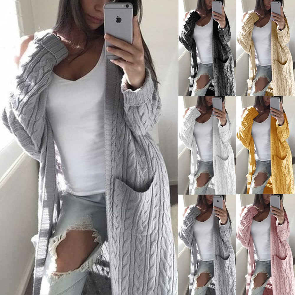 Damen Strickjacke im lässigen Oversized-Look mit Taschen Drune