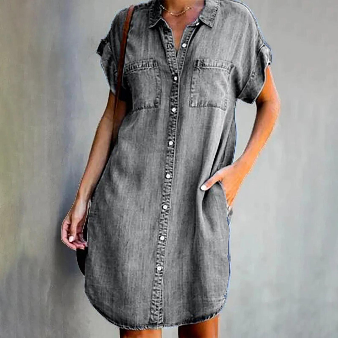 Drune | Elegantes Denim Kleid