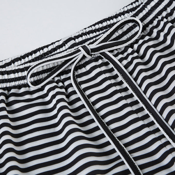 Drune | Gestreifte Loungehose
