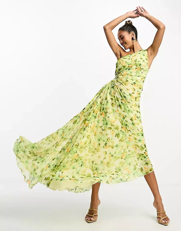 Drune | One Shoulder Maxikleid