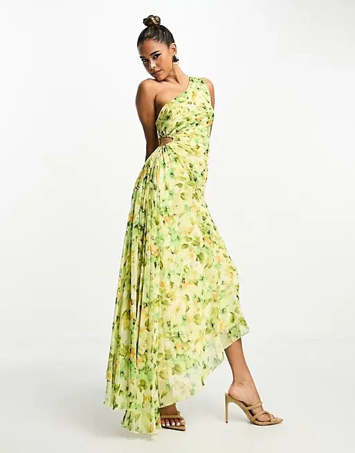 Drune | One Shoulder Maxikleid