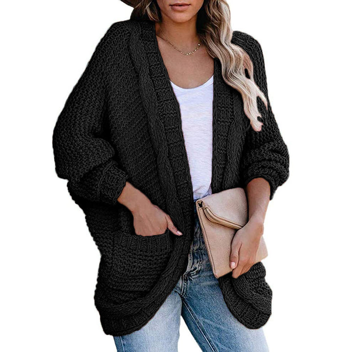 Damen Grobstrickcardigan mit lässigen Taschen und modischem Schnitt Drune