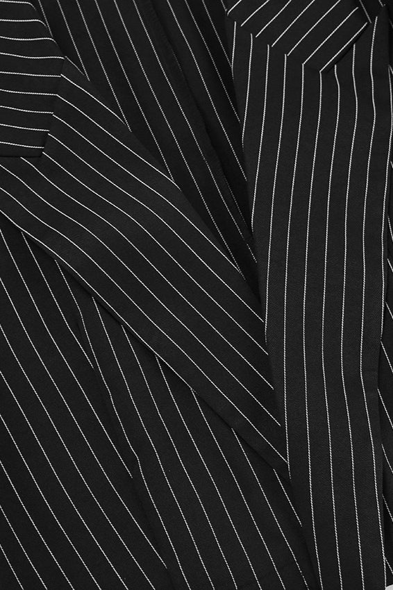 Drune | Schwarze gestreifte Jacke