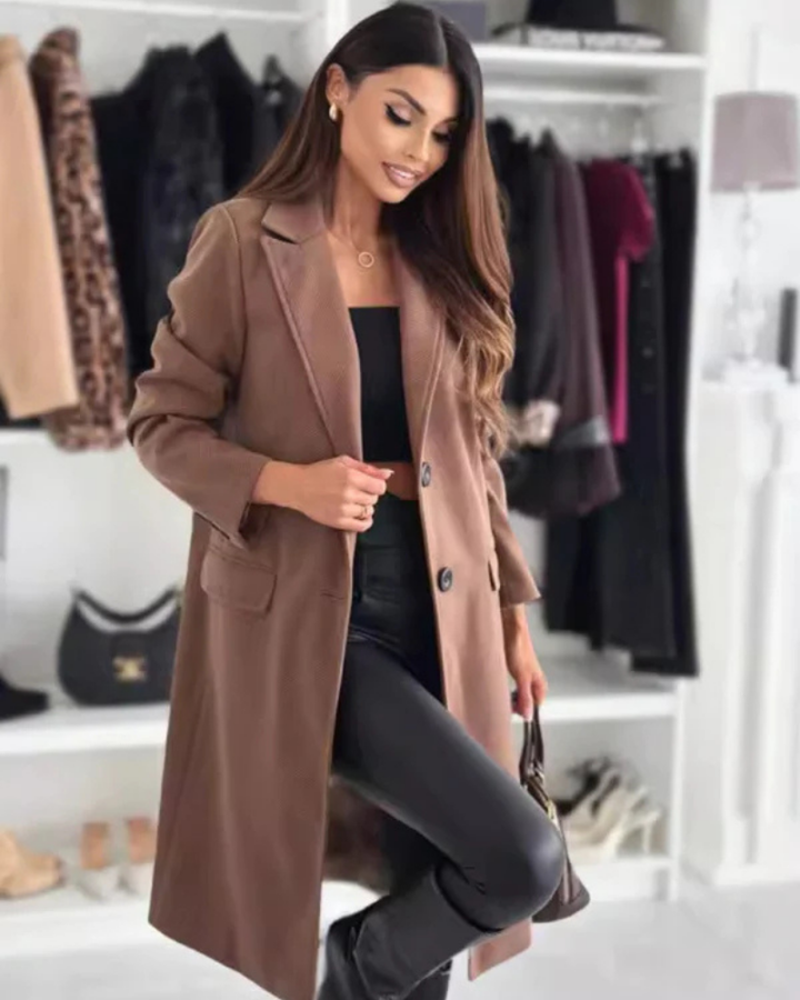 Drune | Eleganter Langer Mantel Für Frauen