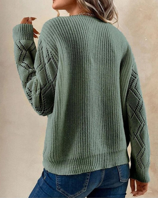 Drune | Gemütlicher Strick V-Ausschnitt Pullover