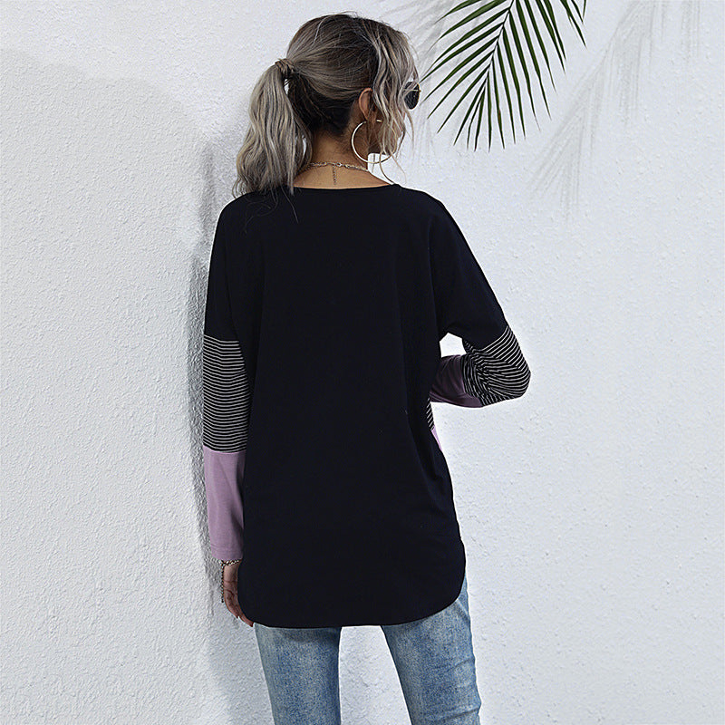Damen lässige Knopfleisten-Strickjacke mit eleganten Farbblock-Elementen Drune