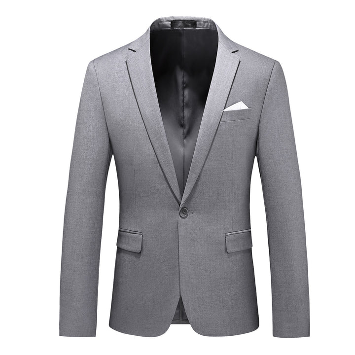 Herren nan elegantes Businesssakko Slim Fit mit schmaler Silhouette und modernem Reverskragen Drune