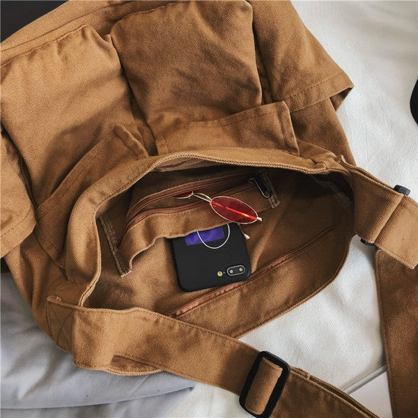 Drune | Nova Übergröße Canvas Messenger Bag