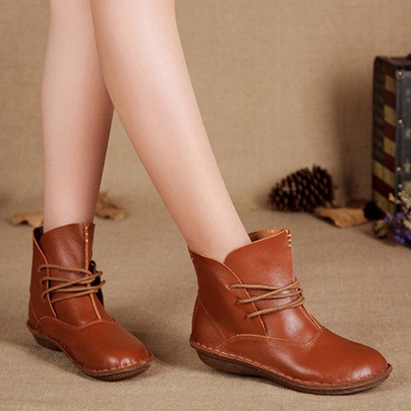 Drune | klassischer damenstiefel aus leder