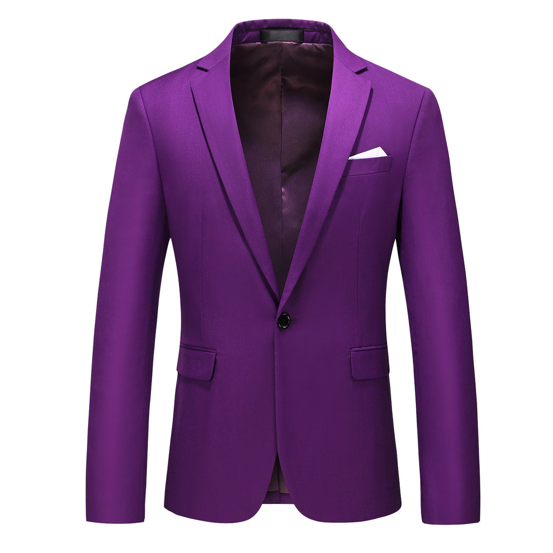 Herren nan elegantes Businesssakko Slim Fit mit schmaler Silhouette und modernem Reverskragen Drune