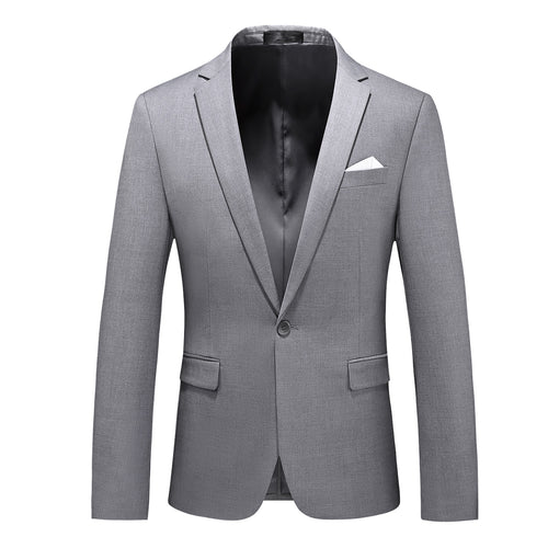 Herren nan elegantes Businesssakko Slim Fit mit schmaler Silhouette und modernem Reverskragen Drune