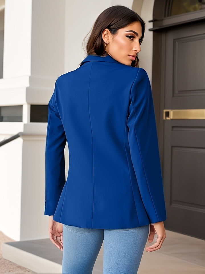 Drune | Stilvolle Herbst Klassische Business Blazer mit Seitentaschen für Frauen