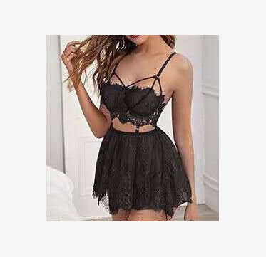 Damen Spitzen-Babydoll mit verführerischen Details Drune