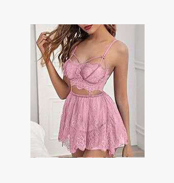 Damen Spitzen-Babydoll mit verführerischen Details Drune