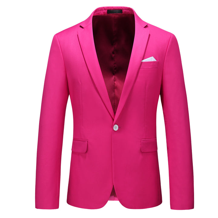 Herren nan elegantes Businesssakko Slim Fit mit schmaler Silhouette und modernem Reverskragen Drune