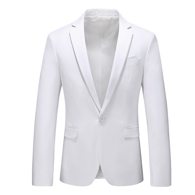 Herren nan elegantes Businesssakko Slim Fit mit schmaler Silhouette und modernem Reverskragen Drune