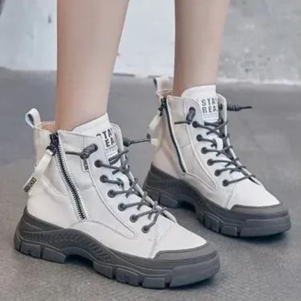 Drune - Elegante High-Top-Sneakerstiefel mit Reißverschluss