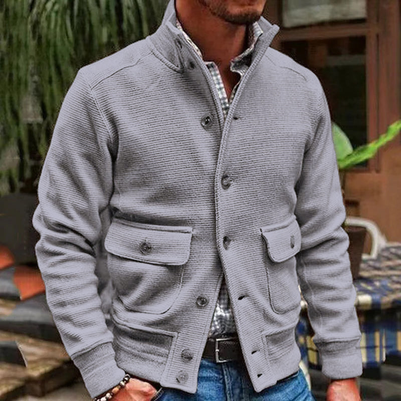 Drune - Modische Jacke Mit Stehkragen
