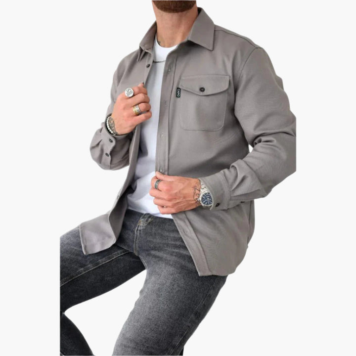 Drune | Overshirt Jacke - Modernes Button-Through Hemdjacke für Freizeit und Business