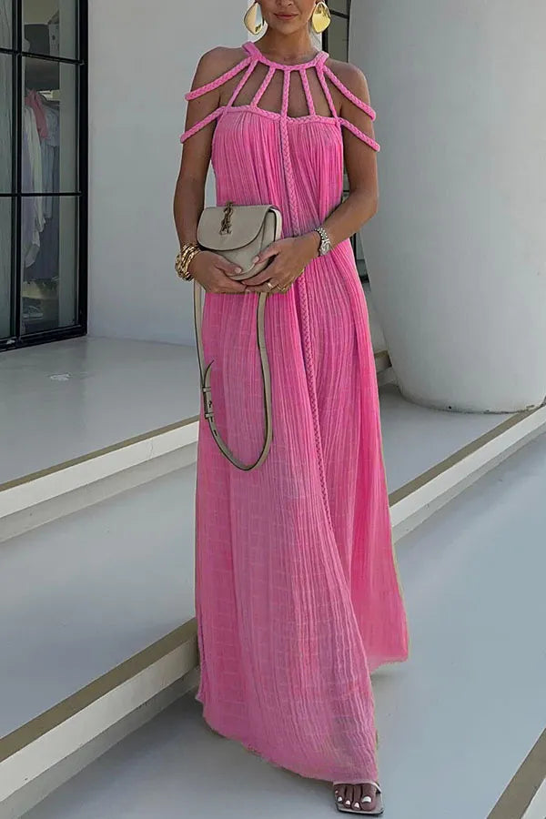 Drune | Sommer Kurzarm Klassisches Kleid