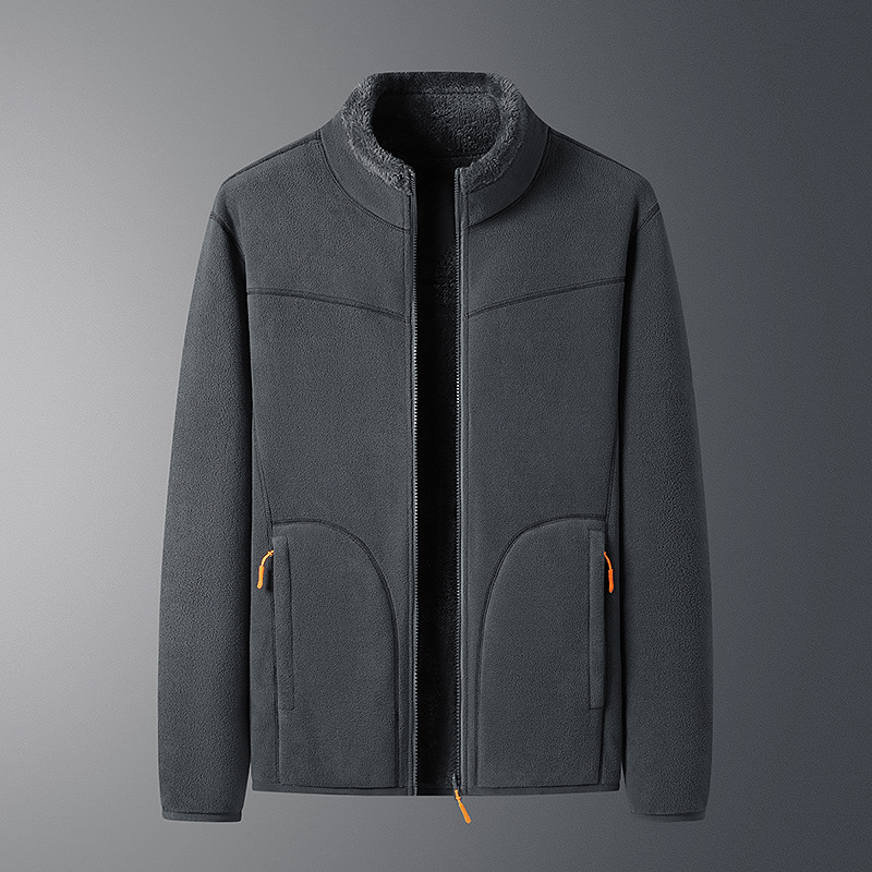 Drune | Fleecejacke mit Reißverschlusstaschen - Leichte Wärme - Hoher Kragen - Alltags-Layer