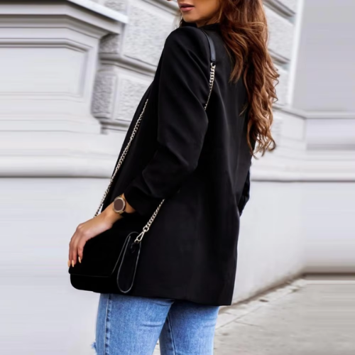 Drune | Stilvolle Damen Blazer mit Einzelknopfverschluss Ideal für Die Arbeit