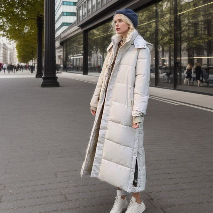 Drune | Warme Gefütterte Damen Pufferjacke mit Kapuze