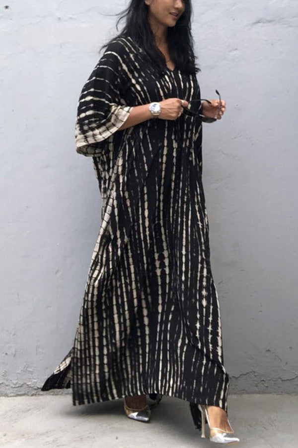 Drune Freely – Lockeres Überwurfkleid im Batik-Boho-Stil