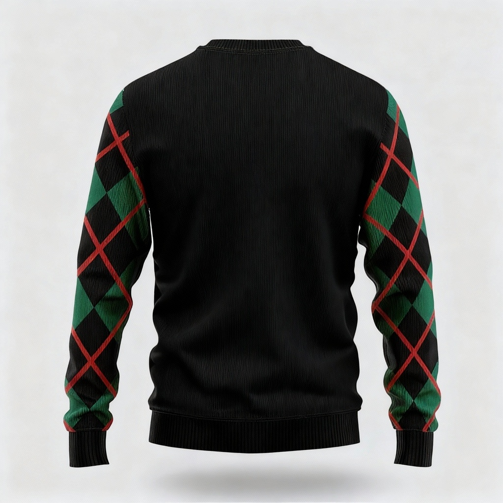 Drune | Lustiges Mustermotiv - Maximalistischer Weihnachtsdruck Hässlicher Pullover