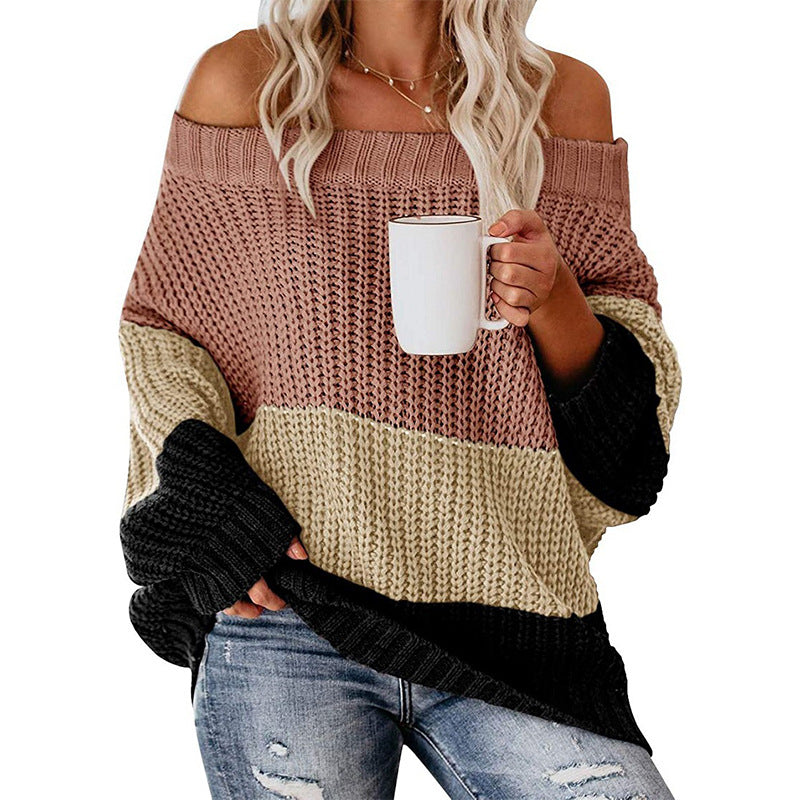Damen lässiger Strickpullover Drune