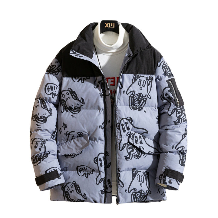 Drune | Bedruckte wattierte Jacke