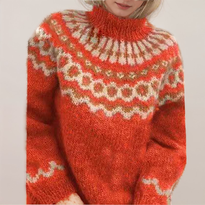 Drune | Nordische Strickjacke mit Muster Acryl Warm, Zeitlos