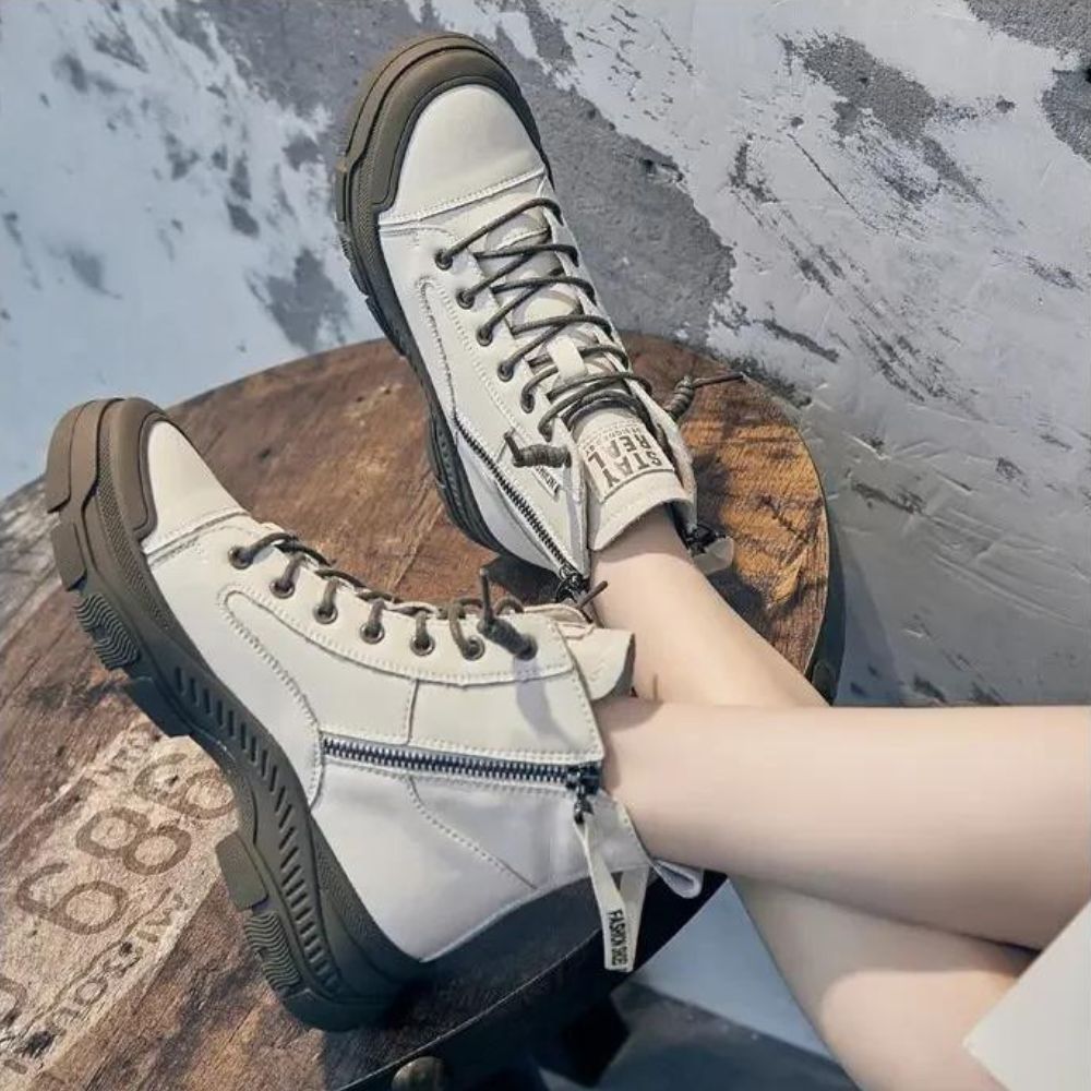 Drune - Elegante High-Top-Sneakerstiefel mit Reißverschluss