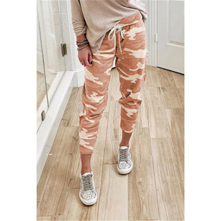 Damen Jogginghose mit lässigem Camouflage-Design und elastischem Bund Drune