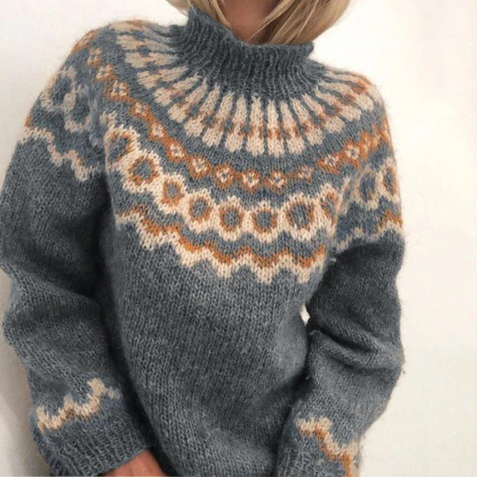 Drune | Nordische Strickjacke mit Muster Acryl Warm, Zeitlos