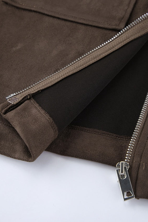 Drune | Wildleder Oversized Vintage Jacke