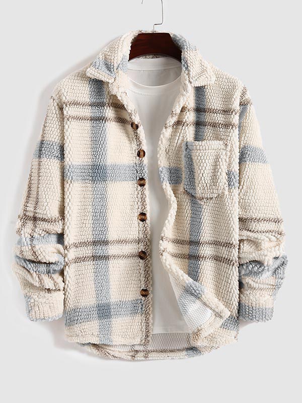 Drune | Lässige, Warme, Flauschige Fleecejacke für Herren