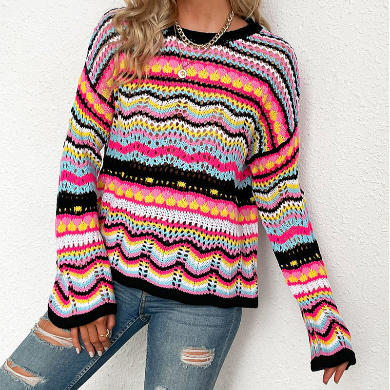 Drune | Farbiger Strickpullover